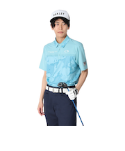 オークリー（OAKLEY）ゴルフウェア 吸汗速乾 接触冷感 STALWART BLOCK 半袖シャツ FOA407844-62K