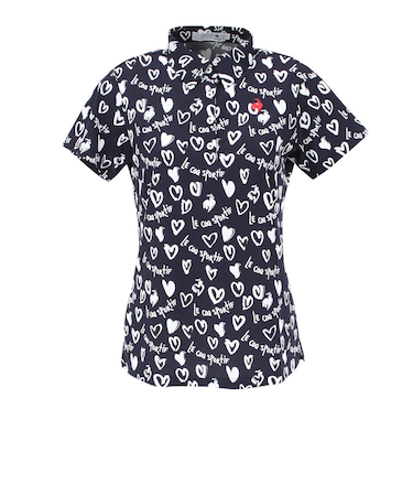 ルコックスポルティフ（lecoqsportif）ゴルフウェア ニワトリハート半袖シャツ LG5SHS14L NV00