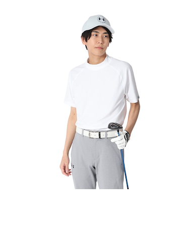 アンダーアーマー（UNDER ARMOUR）ゴルフウェア 半袖 Match play モックネック シャツ 6003634 100