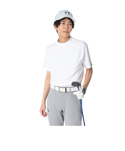アンダーアーマー（UNDER ARMOUR）ゴルフウェア 半袖 Match play モックネック シャツ 6003634 100