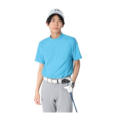アンダーアーマー（UNDER ARMOUR）ゴルフウェア 半袖 Match play モックネック シャツ 6003634 452