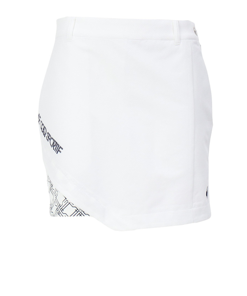ルコックスポルティフ（lecoqsportif）ゴルフウェア プリント切替スカート インナースパッツ付き LG5SSK01L WH00