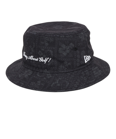 ニューエラ（NEW ERA）ゴルフ 抗菌 ハット バケット01 Bandana BLK 14391301