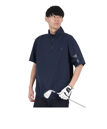 ハーレー（HURLEY）ゴルフウェア レインウェア 撥水 防水 耐水 半袖プルオーバー ファントムレイン MJK2200003-OBS