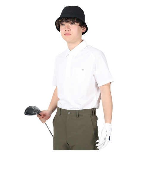 ハーレー（HURLEY）ゴルフウェア 吸汗速乾 UVカット PHANTOM 半袖 ポロシャツ MKT2200007-OWH