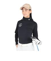 ルコックスポルティフ（lecoqsportif）ゴルフウェア 防寒 ヒートナビ 長袖 ハイネックシャツ LG4FLS81L BK00