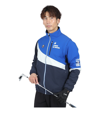 ルコックスポルティフ（lecoqsportif）ゴルフウェア アウター ストレッチフォーサー 中綿 2WAYブルゾン LG4FWB50M NV00