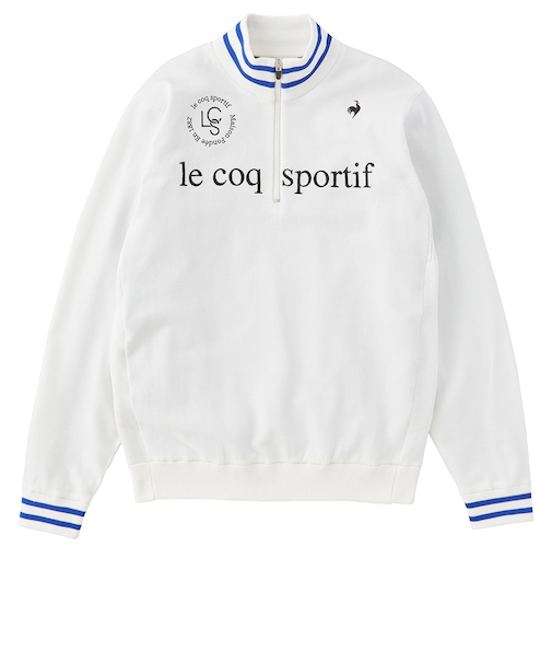 ルコックスポルティフ（lecoqsportif）ゴルフウェア ストレッチフォーサー 長袖 裏地付き防風セーター LG4FST30M WH00
