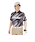 ニューエラ（NEW ERA）ゴルフウェア 吸汗速乾 半袖 鹿の子 ポロシャツ Palm Leaf Camo ブラック 14391488