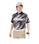 ニューエラ（NEW ERA）ゴルフウェア 吸汗速乾 半袖 鹿の子 ポロシャツ Palm Leaf Camo ブラック 14391488