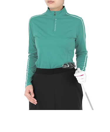 J.LINDEBERGゴルフウェア Adiola Quarter ハーフジップ長袖シャツ 072-33110-024