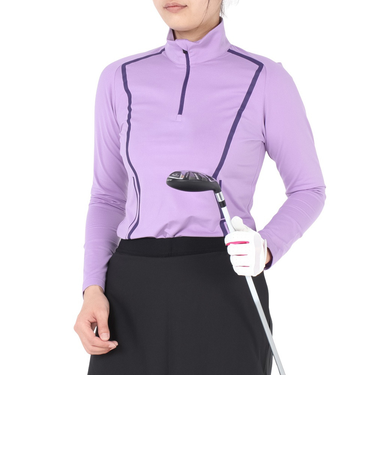 J.LINDEBERG（J.LINDEBERG）ゴルフウェア Lina Quarter ハーフジップ 長袖ハイネックウェア 072-23111-082