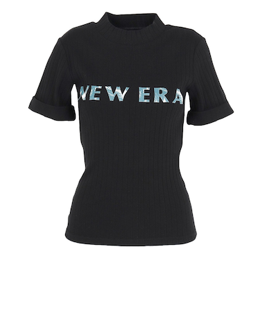 ニューエラ（NEW ERA）ゴルフウェア 半袖リブ ミッドネック Tシャツ パームツリー 14391458