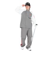 ルコックスポルティフ（lecoqsportif）ゴルフウェア 耐水 ストレッチフォーサー レインウェア 上下セット 収納袋付き QGMXJH00WgY00