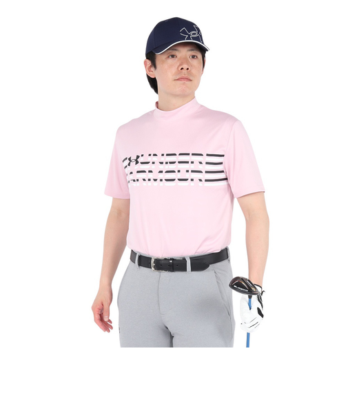 アンダーアーマー（UNDER ARMOUR）ゴルフウェア アーマードライ シェイディドロゴ 半袖 モックネックシャツ 6001251 647