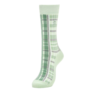 マンシング（MUNSING）ゴルフ クルー丈チェック柄ソックス MG5SSO05M LM00