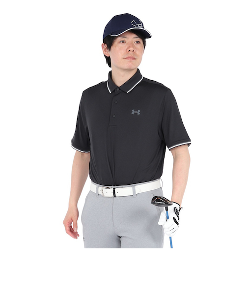 アンダーアーマー（UNDER ARMOUR）ゴルフウェア プレーオフ3.0 半袖 リブポロシャツ 1388156 001