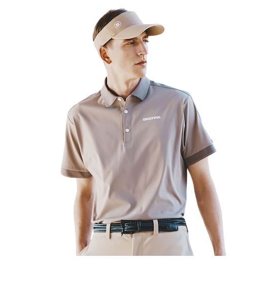 ブリーフィング(BRIEFING)ゴルフウェア MS LOGO LINE 半袖ポロシャツ RF BRG251M41-016