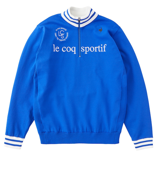ルコックスポルティフ（lecoqsportif）ゴルフウェア ストレッチフォーサー 長袖 裏地付き防風セーター LG4FST30M BL00