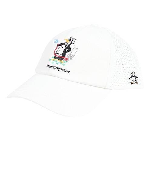 マンシング（MUNSING）ゴルフ キャラクターペンギン柄 クーリングキャップ MG5SCP21M WH00