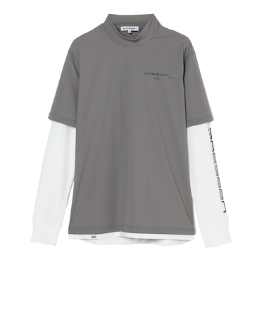 ROSASEN（ROSASEN）ゴルフウェア UVケア 長袖 レイヤードロングシャツ 047-23311-25SS-013