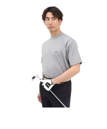 ROSASENゴルフウェア 吸水速乾 接触冷感 半袖 モックネック Tシャツ 044-23544-25SS-013