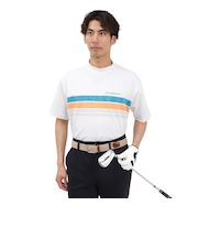 ROSASENゴルフウェア 吸水速乾 接触冷感 半袖 モックネック Tシャツ 044-23544-25SS-005