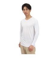 トミーアーマー(Tommy Armour)ゴルフウェア 接触冷感 インナー Cool Touch 長袖Vネックシャツ TAGC25S040002 WHT