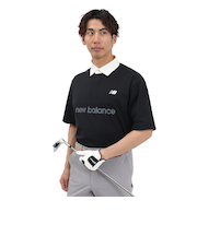 ニューバランス（new balance）ゴルフウェア 接触冷感 半袖 ラガーシャツ 012-5166004-010