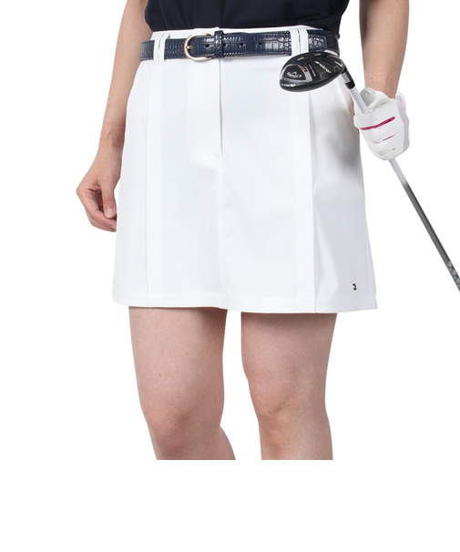 ゴルフウェア バックプリント ツイルスカート THLA514-WHT