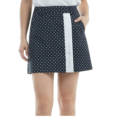 ゴルフウェア ドット&フラワー プリントスカート THLA507-NVY