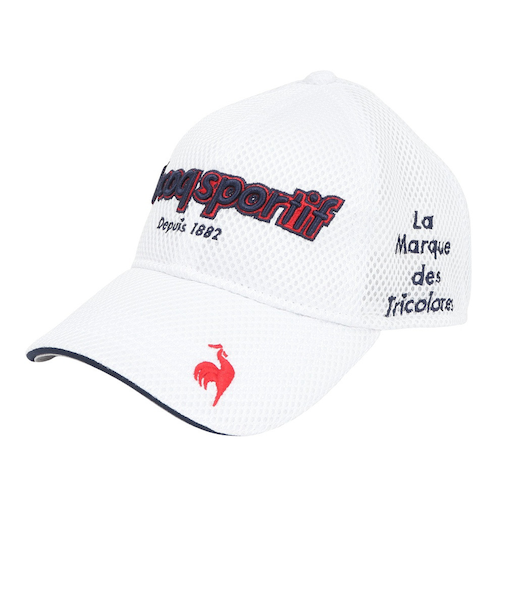 ルコックスポルティフ（lecoqsportif）ゴルフ ダブルラッセル クーリングキャップ LG5SCP15M WH00
