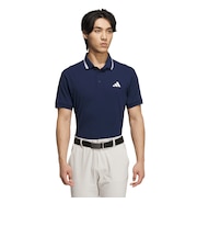 アディダス（adidas）ゴルフウェア ワンポイントロゴ UVケア付き半袖ポロシャツ KVH14-JF6272NVY