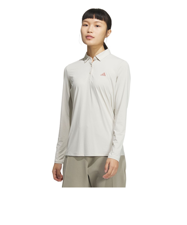 アディダス（adidas）ゴルフウェア 吸湿 AEROREADY 長袖 ポロシャツ KTI95-JF4620ALM