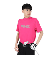 ピン（PING）ゴルフウェア 速乾 消臭 半袖 ハイネックシャツ 621-4267701-090
