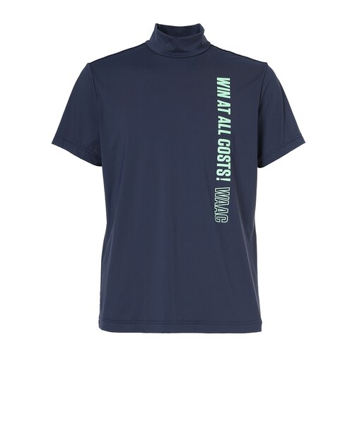 モックネック ゴルフ 半袖 アウトライン 長袖モックネック 072252022-0085