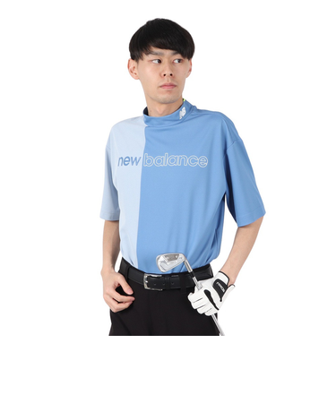 ニューバランス（new balance）ゴルフウェア 遮熱クーリング 半袖 モックネック プルオーバー 012-4166011-112