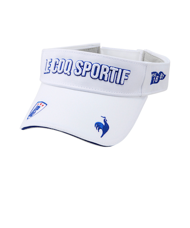ルコックスポルティフ（lecoqsportif）ゴルフ 定番ロゴサンバイザー LG5SCP50L WH00