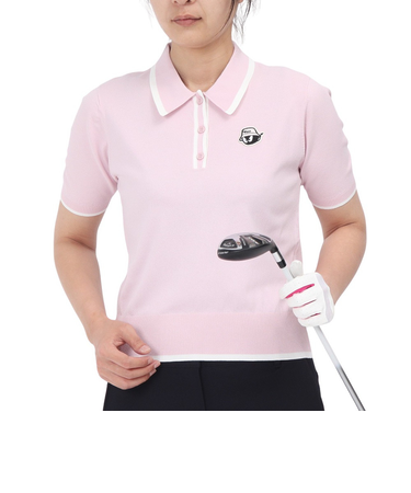 ゴルフウェア シーズナル 半袖ニットポロシャツ 072252761-0010