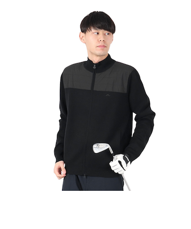 J.LINDEBERGゴルフウェア アウター Bridge Knitted ハイブリッド ジャケット 071-59016-019
