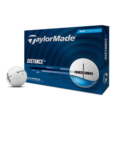 テーラーメイド（TAYLORMADE）ゴルフボール ディスタンス+ ボール WH ダース(12個入り)