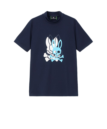 サイコバニー（Psycho Bunny）ゴルフウェア メッシュ 3レイヤーバニー GF569-NVY