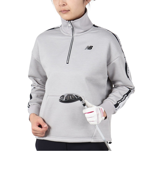 ニューバランス(new balance)ゴルフウェア 長袖 スウェット ハーフジップ プルオーバー 012-4262504-020