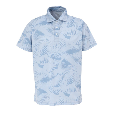 パフォーマンスギア（PG）ゴルフウェア 半袖 吸汗速乾 ボタニカル柄ポロシャツ PG5TTG04 BLU