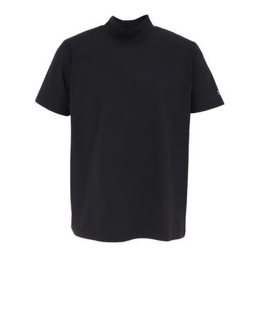 パフォーマンスギア（PG）ゴルフ 半袖 吸汗速乾 ヘザーモックネックシャツ PG5TTG05 BLK