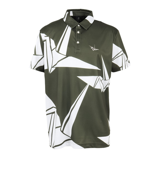 ゴルフウェア ORIGAMI CRANE 半袖ポロシャツ GRT220 KHK