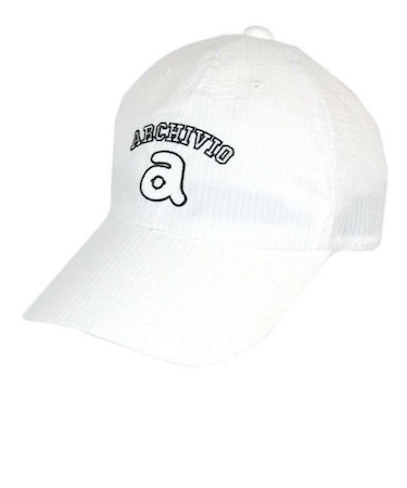アルチビオ（archivio）ゴルフ シアサッカー ストライプ刺繍 キャップ A450307-090