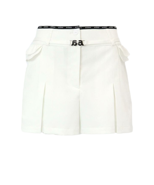 アルチビオ（archivio）ゴルフウェア ベルト付き 撥水ショートパンツ A457310-090