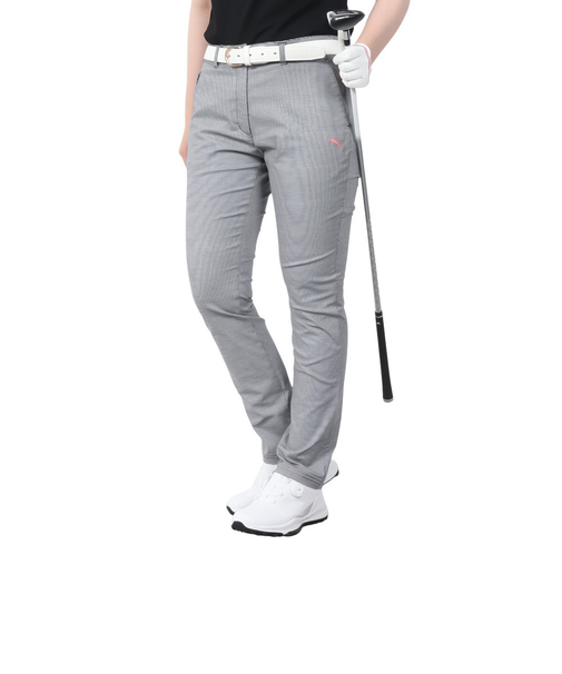 プーマ（PUMA）ゴルフウェア Wハイパーストレッチ チドリ スリムテーパードパンツ 539405-02