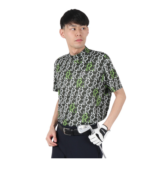 ゴルフ 半袖 モックネック シャツ 113G GRT208 KHK